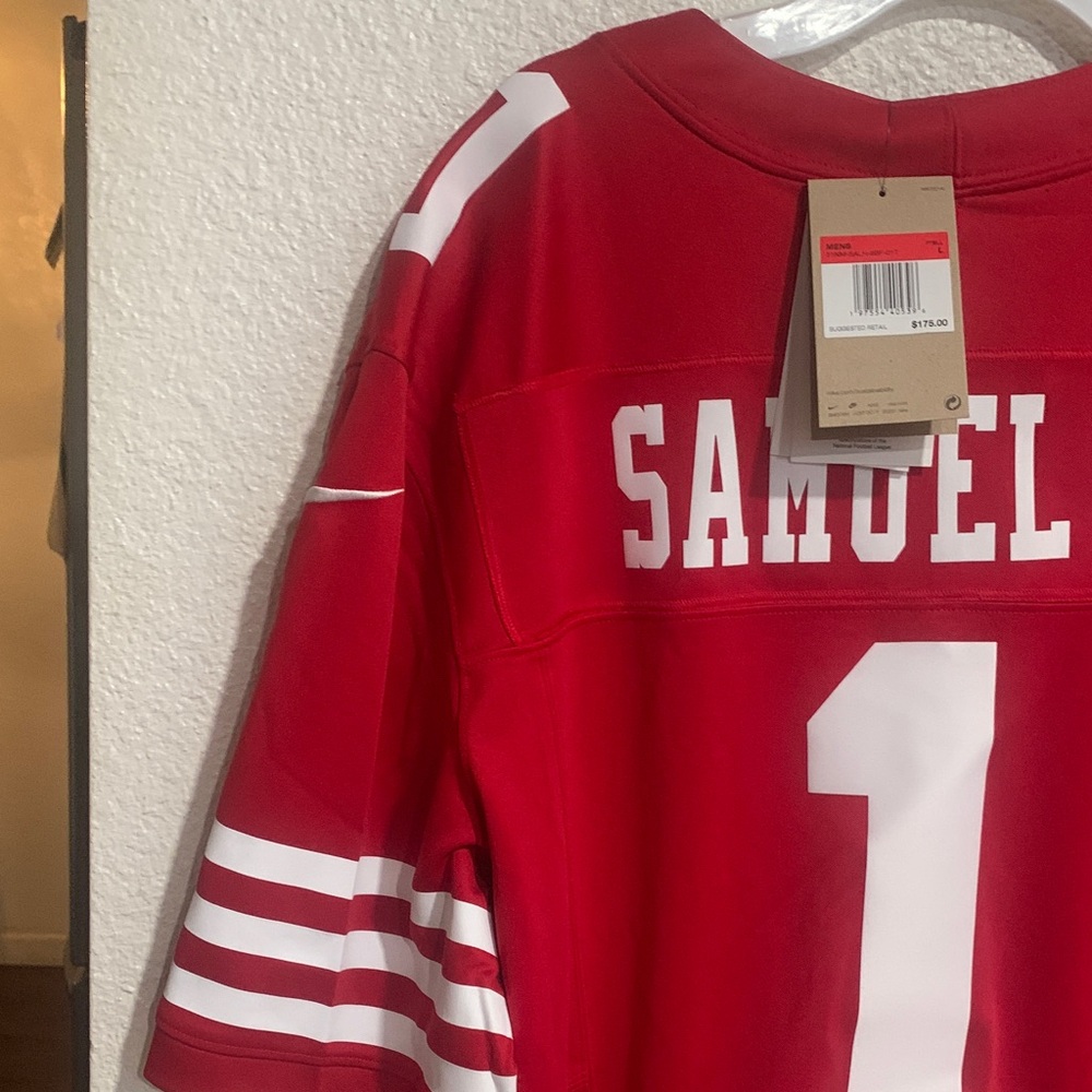 NFL Red and White Football Jerseys with Bold Numbering - Picture 3 of 12